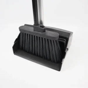 PP Dustpan Set with 36-Inch Rotatable Aluminum Alloy Handle, Storage, and 80 kg Capacity Factory Direct