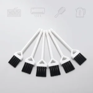 PP Handle Small White Kitchen Cleaning Brush with PBT Bristles for Kitchenware and Utensils