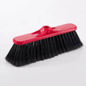 PP Plastic Broom Head with Soft Bristles and Plastic Dustpan for Household and Outdoor Cleaning