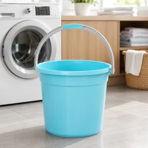 PP Plastic Wash Basin and Bucket Set Multi Size Durable Handle Household Cleaning Combo Bulk Supply