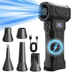 PPWR Certified 2-in-1 Compressed Air Duster 110000RPM 80W Rechargeable Blower and Vacuum