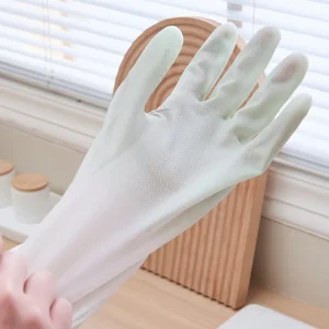 PVC Food-Grade Durable Reusable Waterproof Non-Slip Medium-Thickness Household Gloves