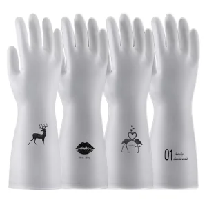 PVC Reusable Dishwashing Cleaning Gloves