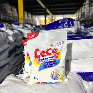 Packaging Design 1kg Washing Powder High Foam White Color Detergent Powder