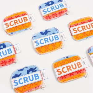 Paperless Kitchen Scrubbing Sponge Scour Pads Reusable and Recyclable Eco friendly Non scratch Long Lasting for Cleaning