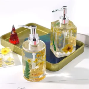 Perfume Bottle Dispenser Pump Resin Mold for Shampoo Lotions Creams Pump Bottle for Hand Sanitizer Soap Conditioner