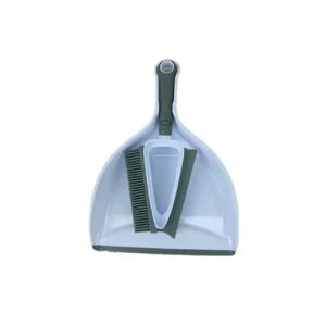 Pet Fur Remover Self-Cleaning Dustpan and TPR Brush Set