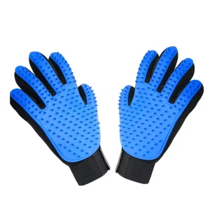 Pet Hair Removal and Massage Grooming Mitt for Dogs and Cats