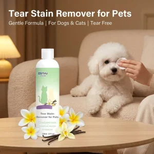 Pet Tear Stain Remover Liquid for Dogs and Cats Mild Daily Eye Cleansing Lotion 236ml