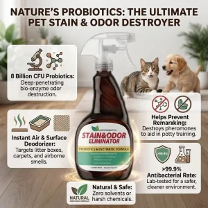 Pet Urine Enzyme Odor Eliminator Spray for Litter Boxes Factory Direct