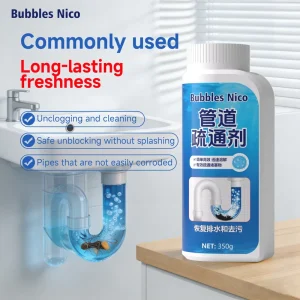 Pipe Dredge & Drain Cleaner Clog Remover for Kitchen Bath Grease Hair Septic Tank Unclogging Powder Industrial