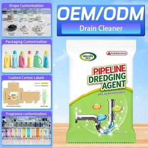Pipeline Dredging Agent Powder Fast Dissolve Hair Grease Clog Cleaning Products Drain Cleaner Deboucheur Canalisation