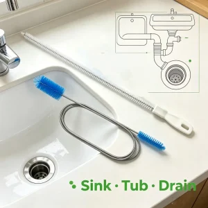 Pipeline Dredging Brush for Kitchen Sink Bathtub Toilet and Sink Drain Overflow