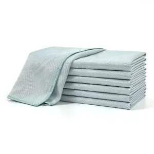 Plain Square Microfiber Cleaning Cloth for Kitchen Use