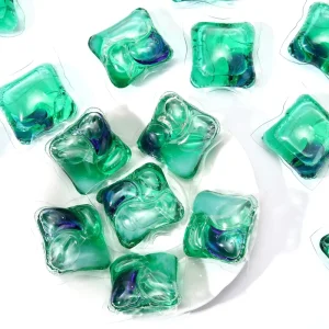 Plant-Based Eco-Friendly 4-in-1 Disposable Laundry Detergent Pods 80%+ Active Ingredients Long-Lasting Fresh Forest or Fruity Fragrance Color Protection