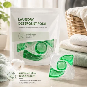 Plant Based Laundry Pods Private Label Fabric Softener Color Protection Hypoallergenic Laundry Detergent Pods