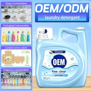 Plant Extract Eco-Friendly Liquid Laundry Detergent 15%-30% Fresh Scent Deep Stain Removal for Apparel