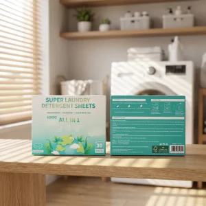 Plant Extract Gentle Laundry Detergent Sheets Enzymatic Color Protection Dye Resistant Travel Hotel Household Soap Paper