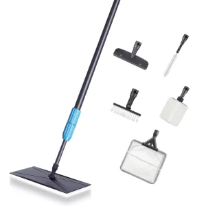 Plastic 6 1 Eco Friendly Aquarium Cleaning Tools Kit Algae Scraper Telescopic Handle CN 120CM for Saltwater Freshwater