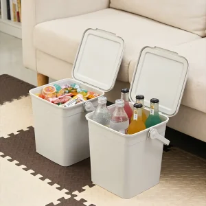 Plastic 8L Multifunctional PP Eco Friendly Durable Water Storage Bucket Lid Handle Boiling Water Safe for Indoor Outdoor Use
