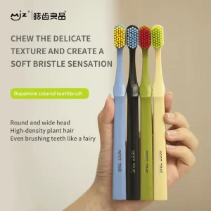 Plastic Adult Toothbrush with Individual Blister Card