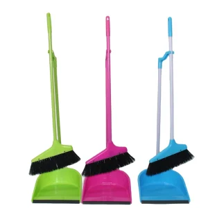 Plastic Broom and Dustpan Indoor Sweeping PP Plastic 1 Dollar Items Broom Set