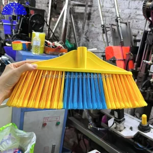 Plastic Broom with Handle and Broom Head for Household Floor Cleaning