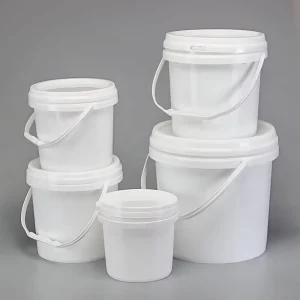Plastic Buckets with Handle and Lid 5L 10L Sizes for Food Use