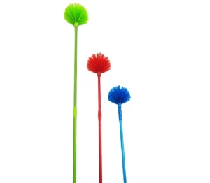 Plastic Cleaning Cobweb Broom Brush Ceiling Cleaning Brush with Telescopic Handle