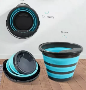 Plastic Collapsible Folding Bucket Multifunctional Garden Camping Fishing Foldable Round Tub