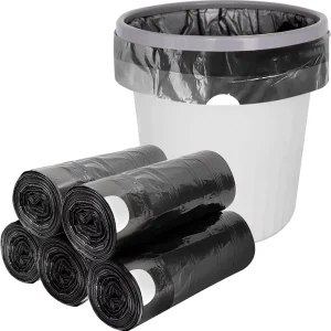 Plastic Drawstring Trash Bags for Kitchen and Bedroom Use