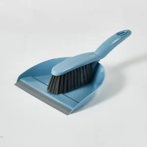 Plastic Dust Pan Set with Brush TPR Rubber Coating Soft Hair Office Desk Table Cleaning Household