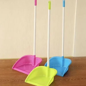 Plastic Dustpan With Long Handle Household Floor Cleaning Dust Pan for Home Kitchen Office Sweeping