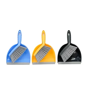Plastic Dustpan and Brush Set with PP Bristles and TPR Handle