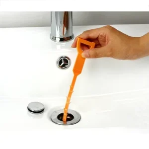 Plastic Floor Drain Cleaner Snake Hair Clog Remover 3 Pack Shower Snake Sink Unclogger Tool