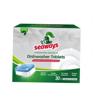 Plastic Free Eco Friendly Disposable Solid Dishwasher Detergent Tablets