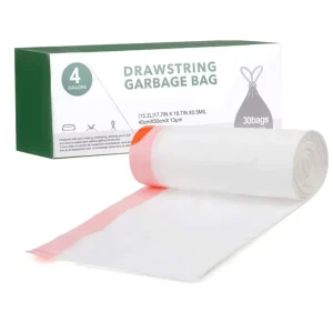 Plastic HDPE LDPE Drawstring Dustbin Trash Sack Garbage Bag on Roll