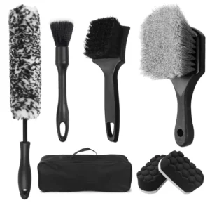 Plastic Handheld Cleaning Brush Set for Car and Home Use