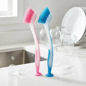 Plastic Handle Handheld Eco-Friendly Floor Cleaning Brush with Strong Water Absorption for Household Use