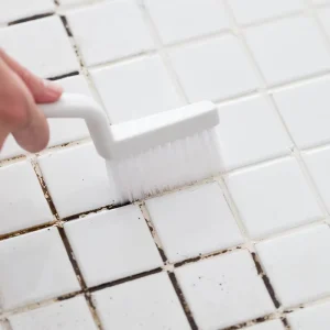 Plastic Hard-Bristle Gap and Crevice Cleaning Brush for Kitchen, Bathroom, Vehicle, Faucets, and Toilets