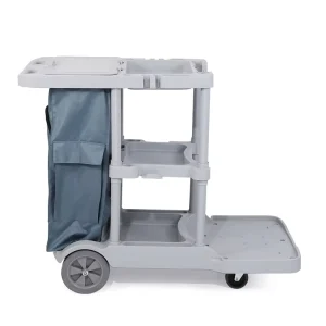 Plastic Hospital Airport Cleaning Equipment Trolley Cart Cleaning Trolley for Hotels