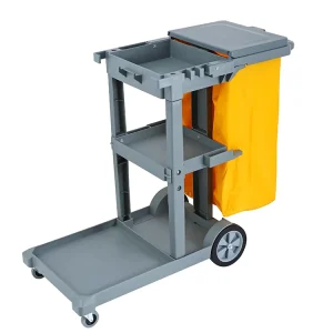 Plastic Hotel Housekeeping Service Trolley Maid Cart