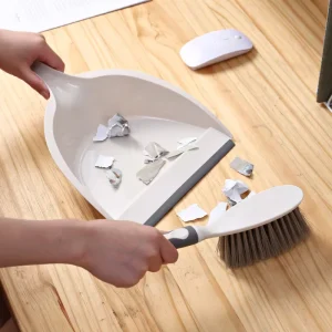 Plastic Household Broom and Dustpan Set for Floor Cleaning