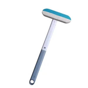 Plastic Pet Hair Remover Brush Mop Style Lint Shaver for Carpets and Sofas Long Handled Bristle Scraper