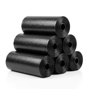 Plastic Poly Flat Garbage Bags High Strength Durable Trash Bags for General Waste Disposal