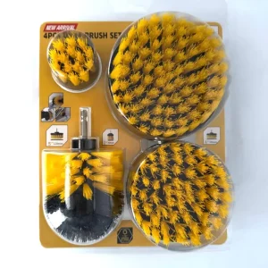 Plastic Roller Cleaning Brush Set Multi Functional for Toilet Bathroom Tile Grout Car Shower Surfaces