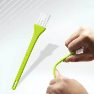 Plastic Small Crevice and Razor Cleaning Brush with Nylon Bristles