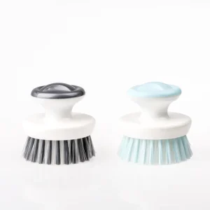 Plastic Small Round Crevice Scrub Brush for Grinder and Kitchen Cleaning