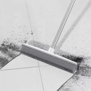 Plastic Telescopic Silicone Cleaning Brush Long Handle for Floors and Animal Debris Model 96102