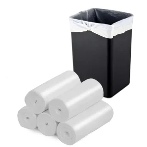 Plastic Trash Can Liners on Roll Strong Thick Hotel Kitchen Waste Bags